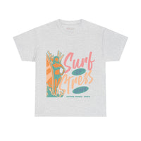 Surf Up Stress Down Unisex Heavy Cotton Tee