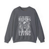 Biker Crewneck Sweatshirt - If You Aren't Riding Whether You Aren't Living, Motorcycle Gift, Unisex Sweatshirt, Casual Wear, Gift for