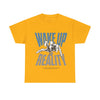 Wake Up to Reality Unisex Heavy Cotton Tee - Motivational Graphic T-Shirt